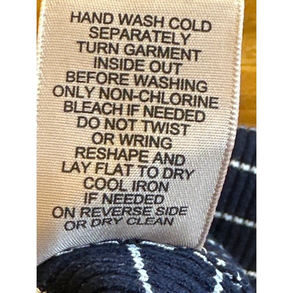 Philosophy Republic Clothing Blend V Neck Striped Navy Blue Cardigan Sweater XL - Picture 8 of 10